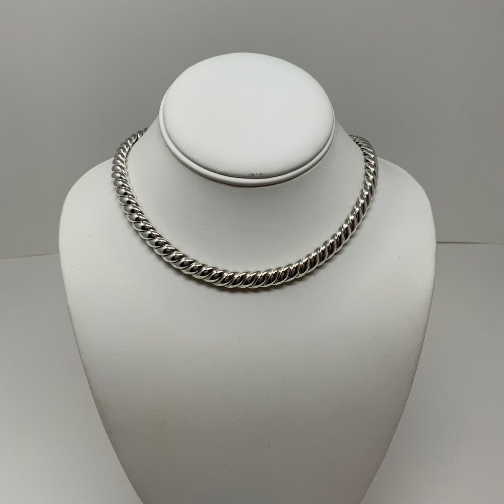 David Yurman Sculpted Cable Silver Necklace